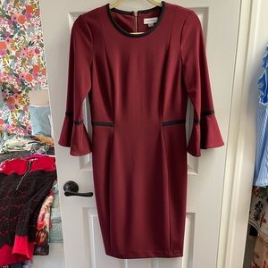 Calvin Klein maroon dress - 6